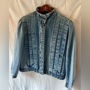 Vintage Sergio Valente Light Blue Jean Jacket Womens L 80s 90s
